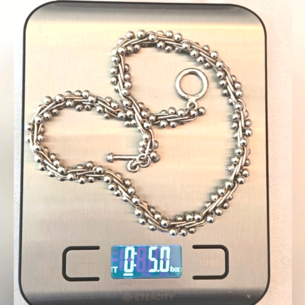 Timeless Mexico 925 Silver DNA Necklace with Polished Finish. - Picture 6 of 7
